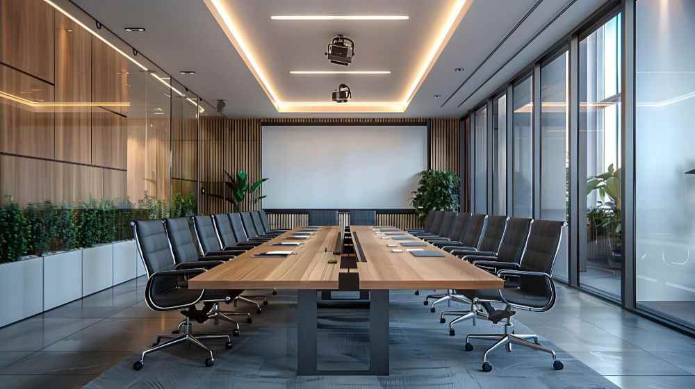 A meeting space (room).