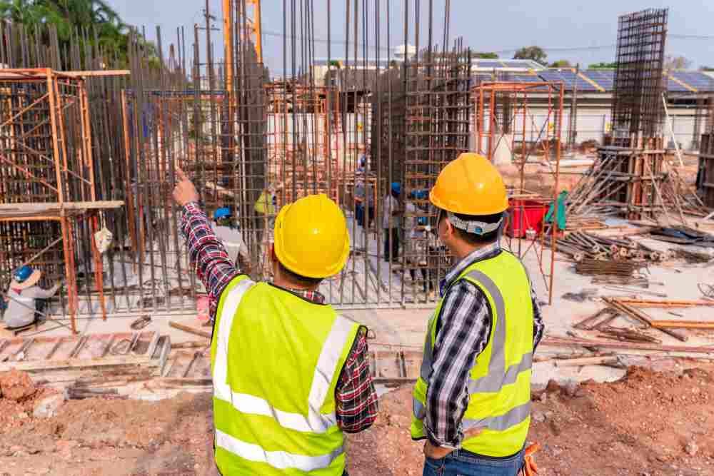 Civil Engineers in a site